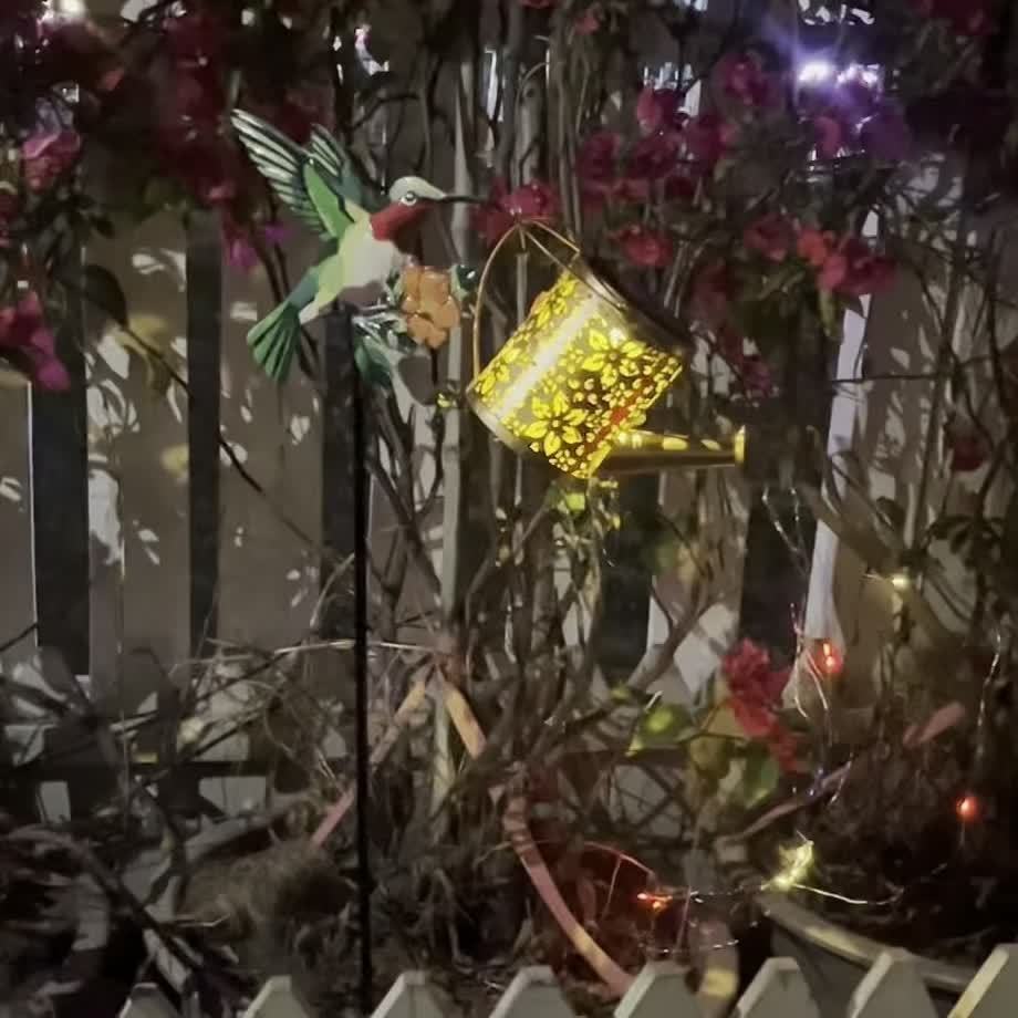 Dragonfly Solar Lanterns Outdoor - Waterproof Metal & Glass, Flickering LED, Hanging Garden Decor, Gift For Mom - View #8