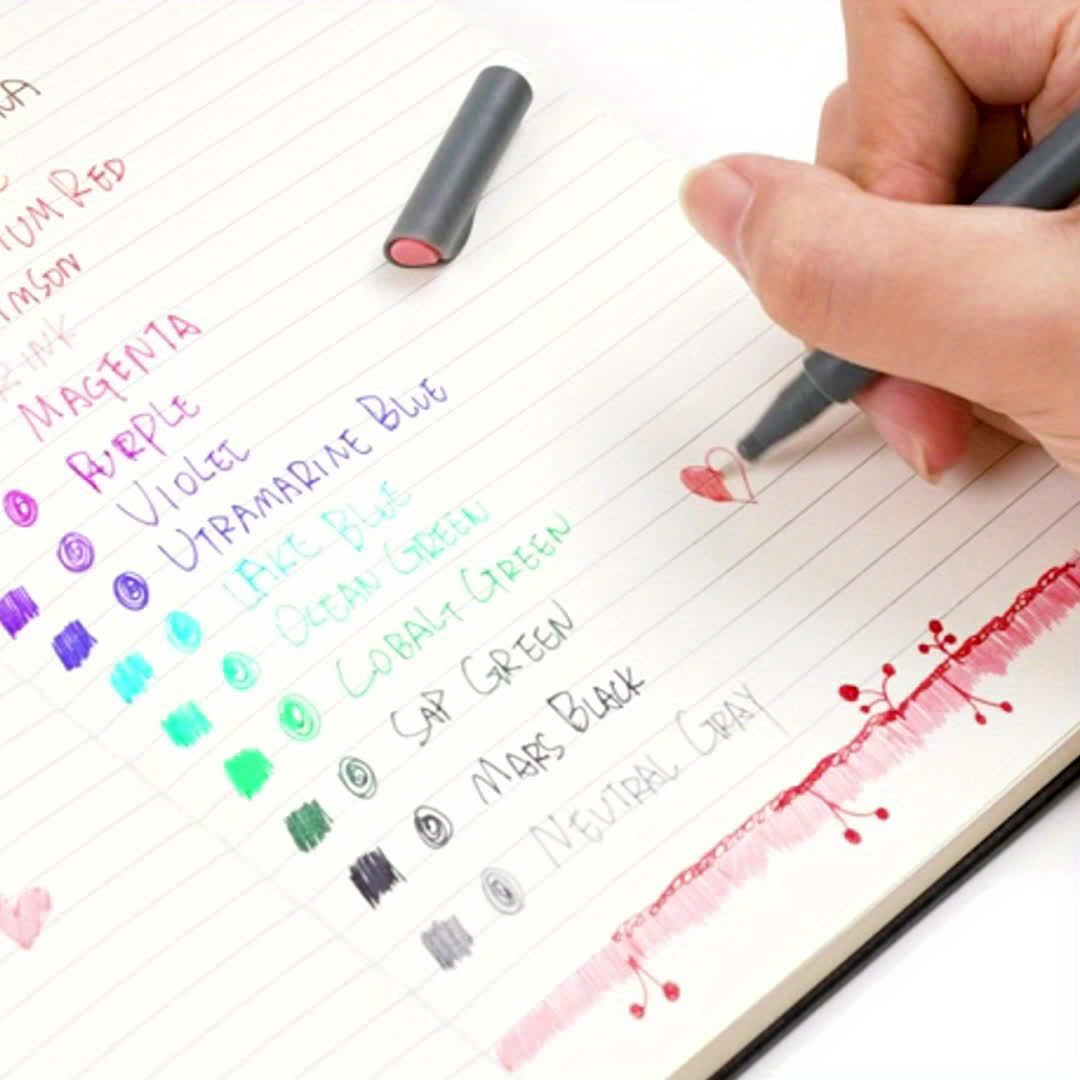 TEHAUX 3 Pcs Marker Fine Point Colored Pens Planner Pens Colored Color Pens  for Kids Art Supplies Note Acrylic Painting Pen Adult Coloring Pens