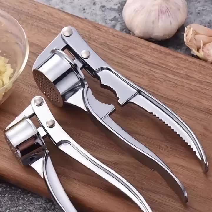 Garlic Press Stainless Steel Ginger Mincer crusher Peeler - Temu