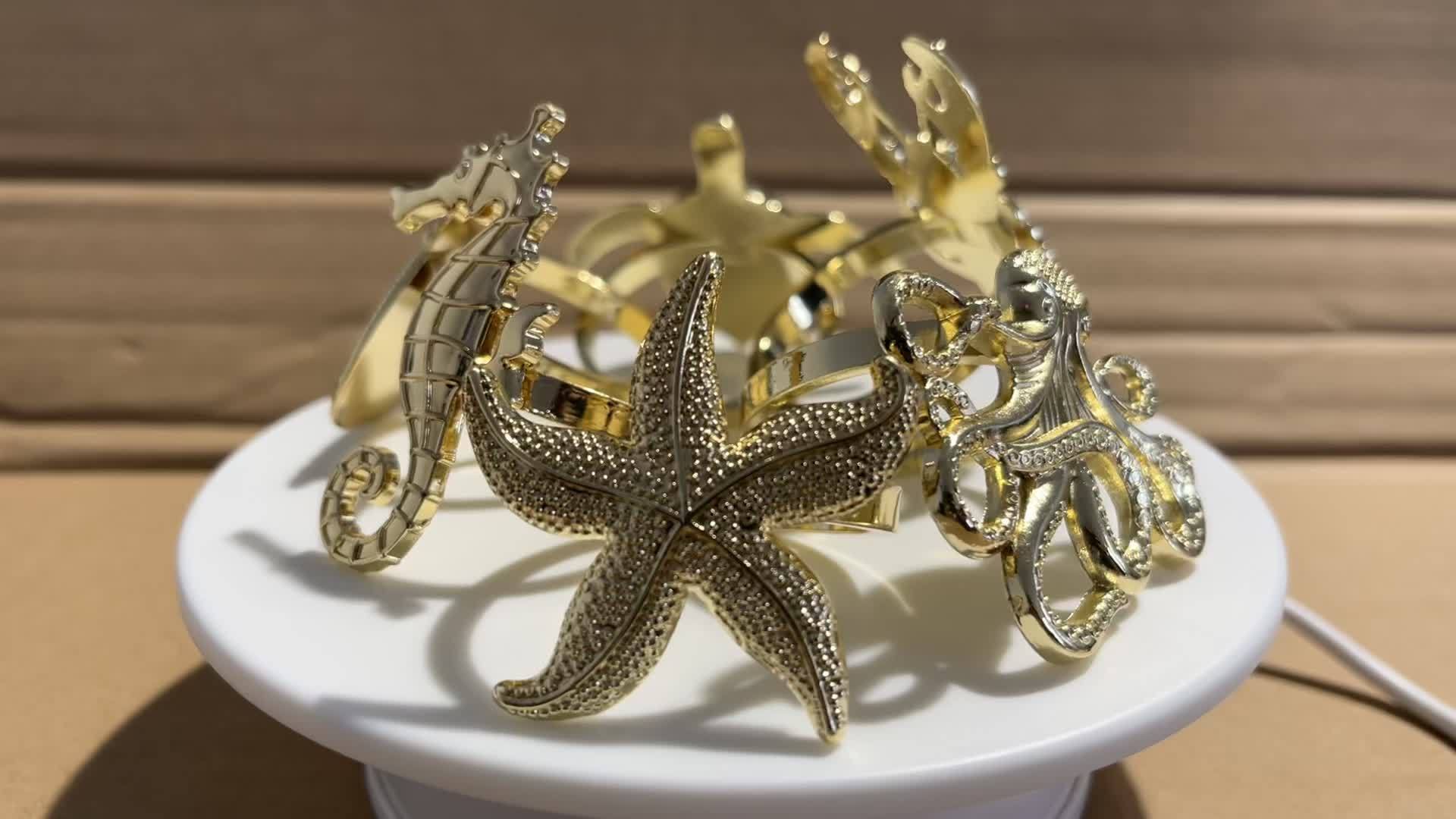 Ocean Themed Metal Napkin Rings Home Beach Wedding Parties - Temu