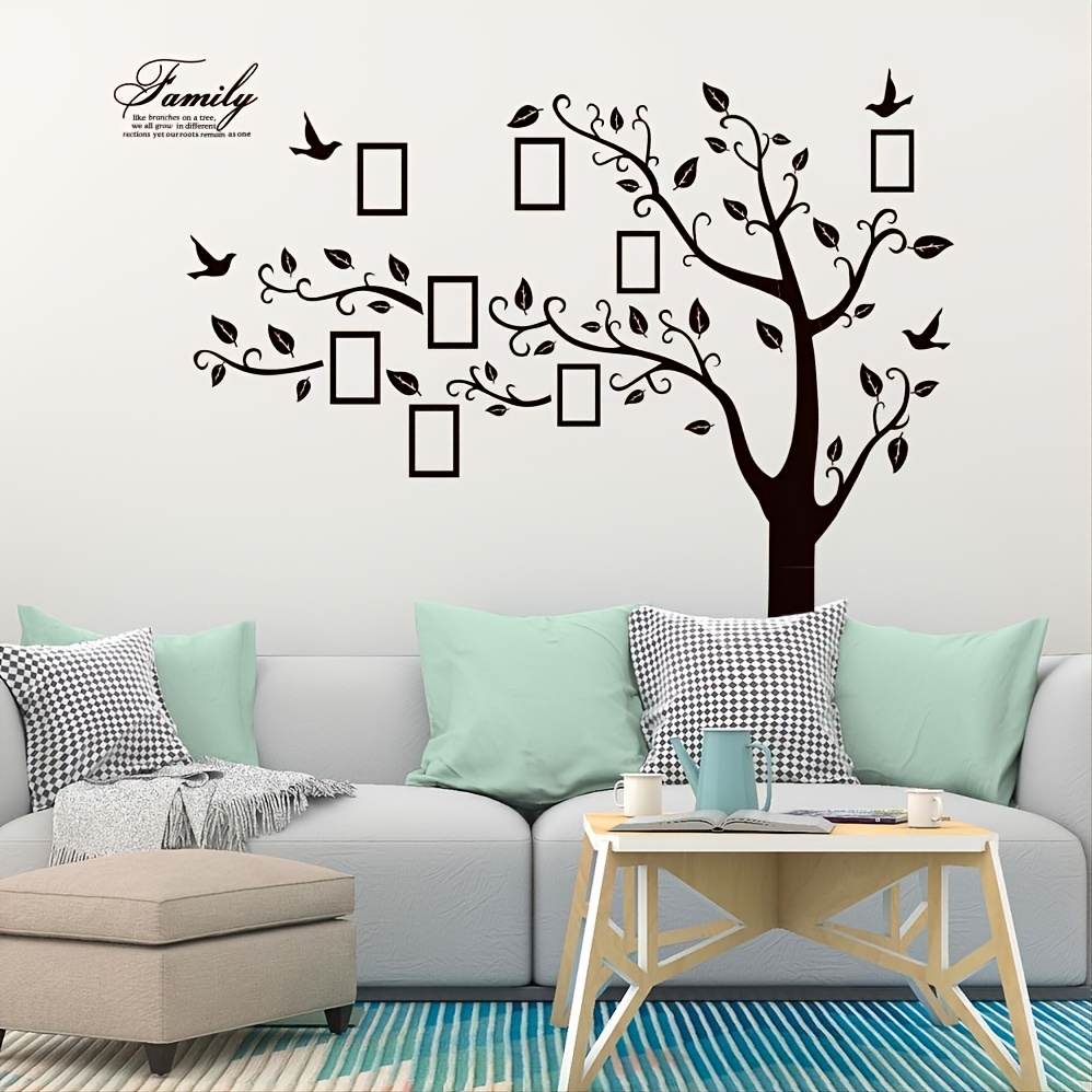Vinilo adhesivo de pared para árbol de familia, vinilo para pared de árbol  de familia, pegatina de pared de memoria, decoración de pared para el