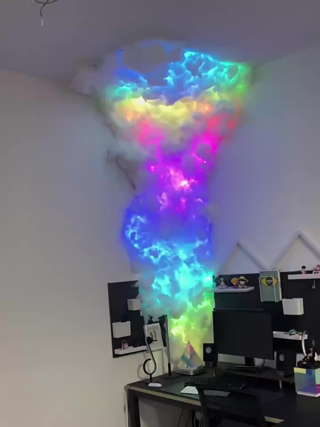 Clouds with store led lights