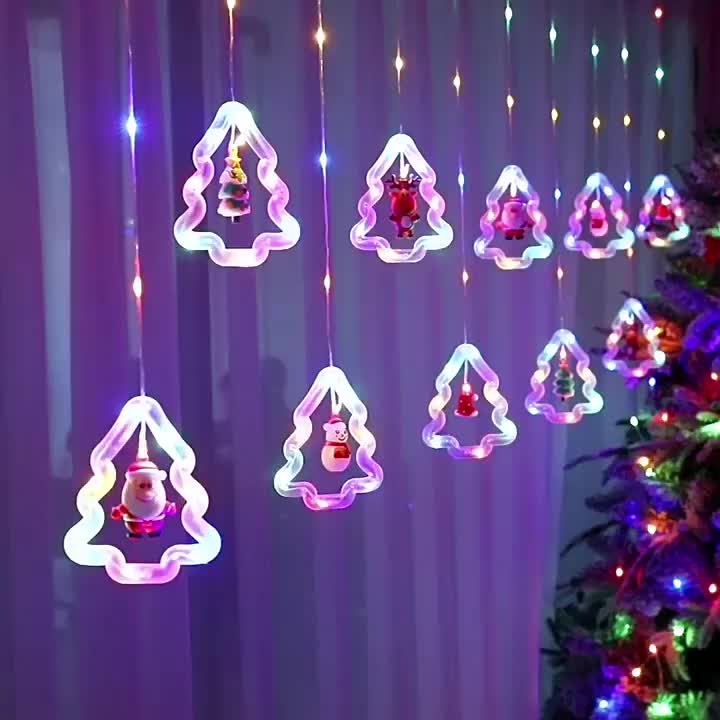 Led Christmas Tree Ice Strip Lights Led Leather Wire Ice - Temu