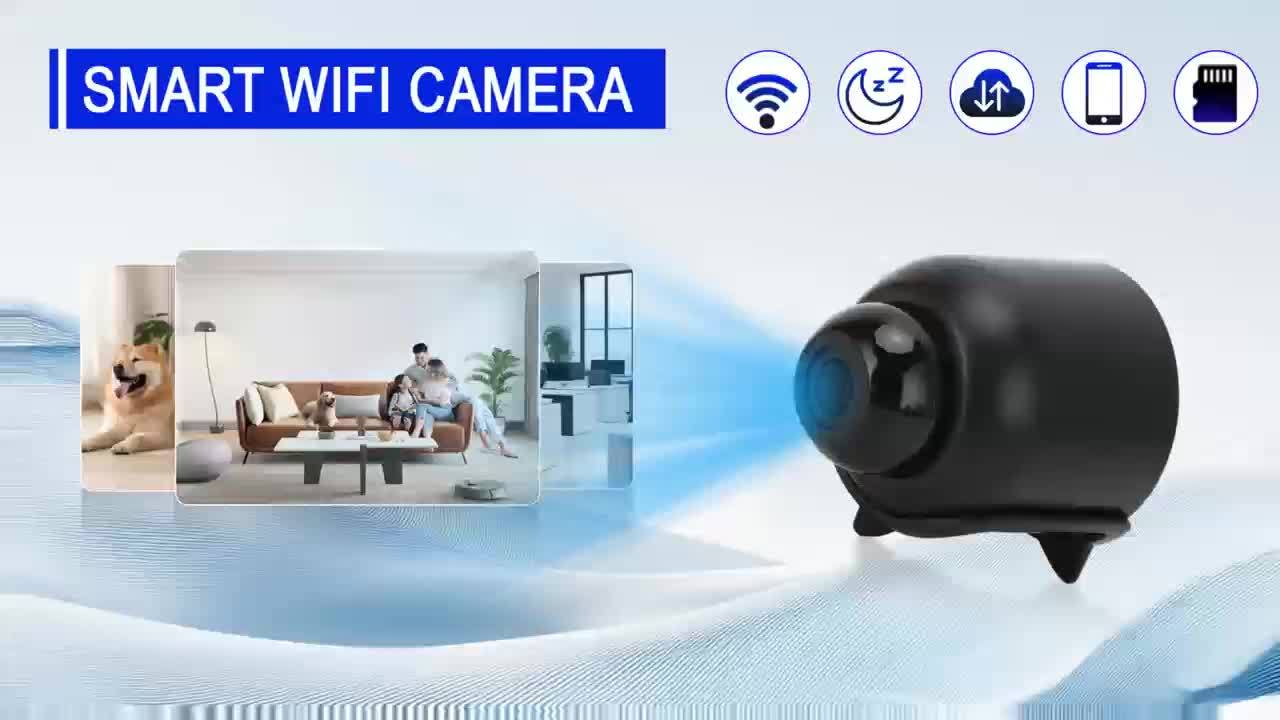 Surveillance Cameras Sdeter Smart Wifi Camera Smart Mini Surveillance  Camera Wifi Night Vision Two Way Temu - Main Image