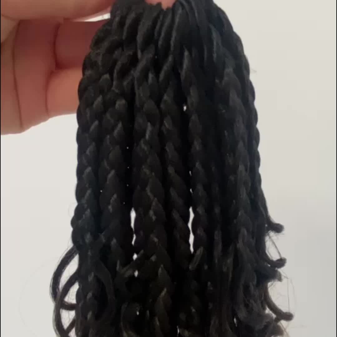Box Braids Crochet Hair Synthetic Crochet Braids Pre Looped - Temu