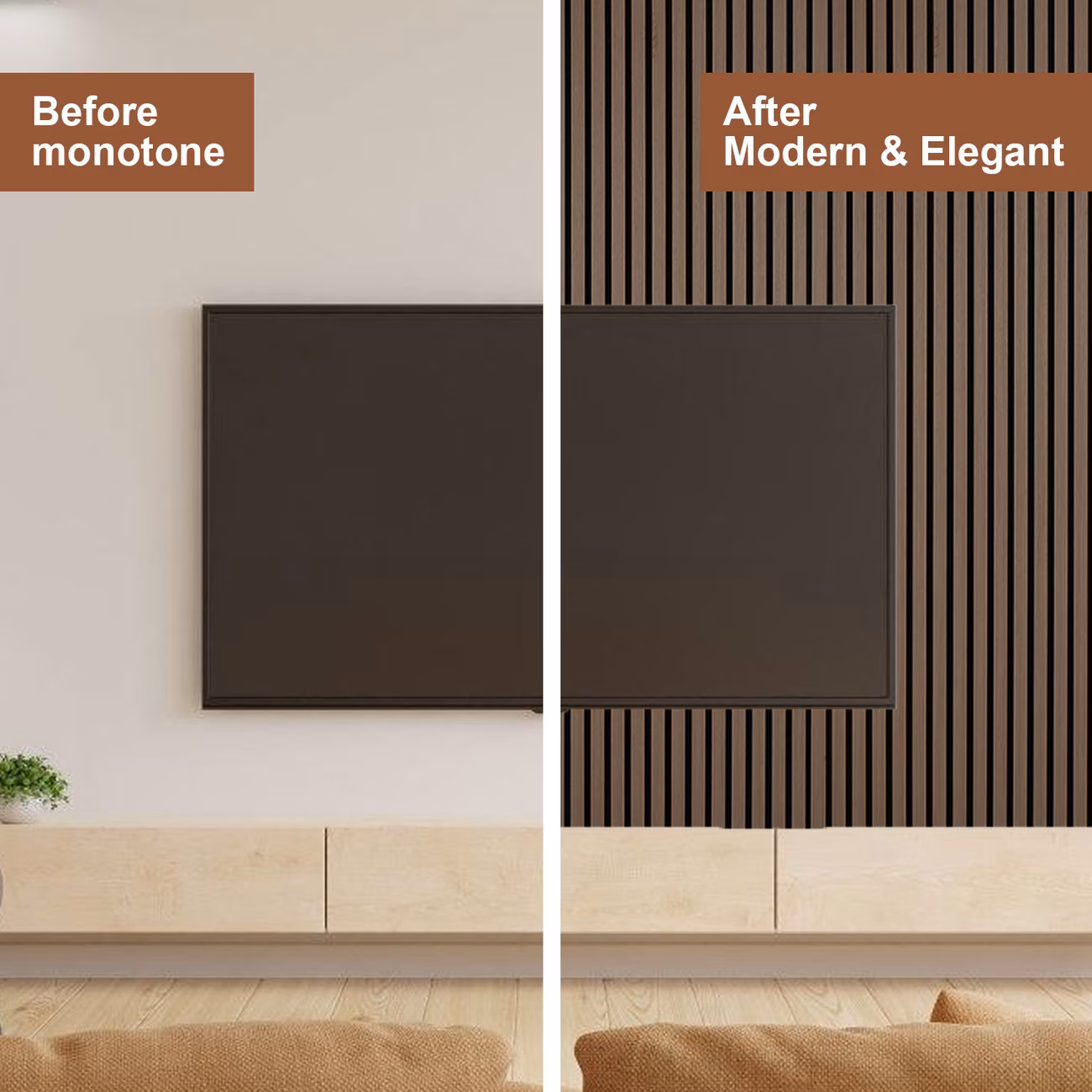 set of panels wood 120 x 60cm 21mm thick made of mdf and pet felt suitable for noise reduction in living rooms offices and Product details 0