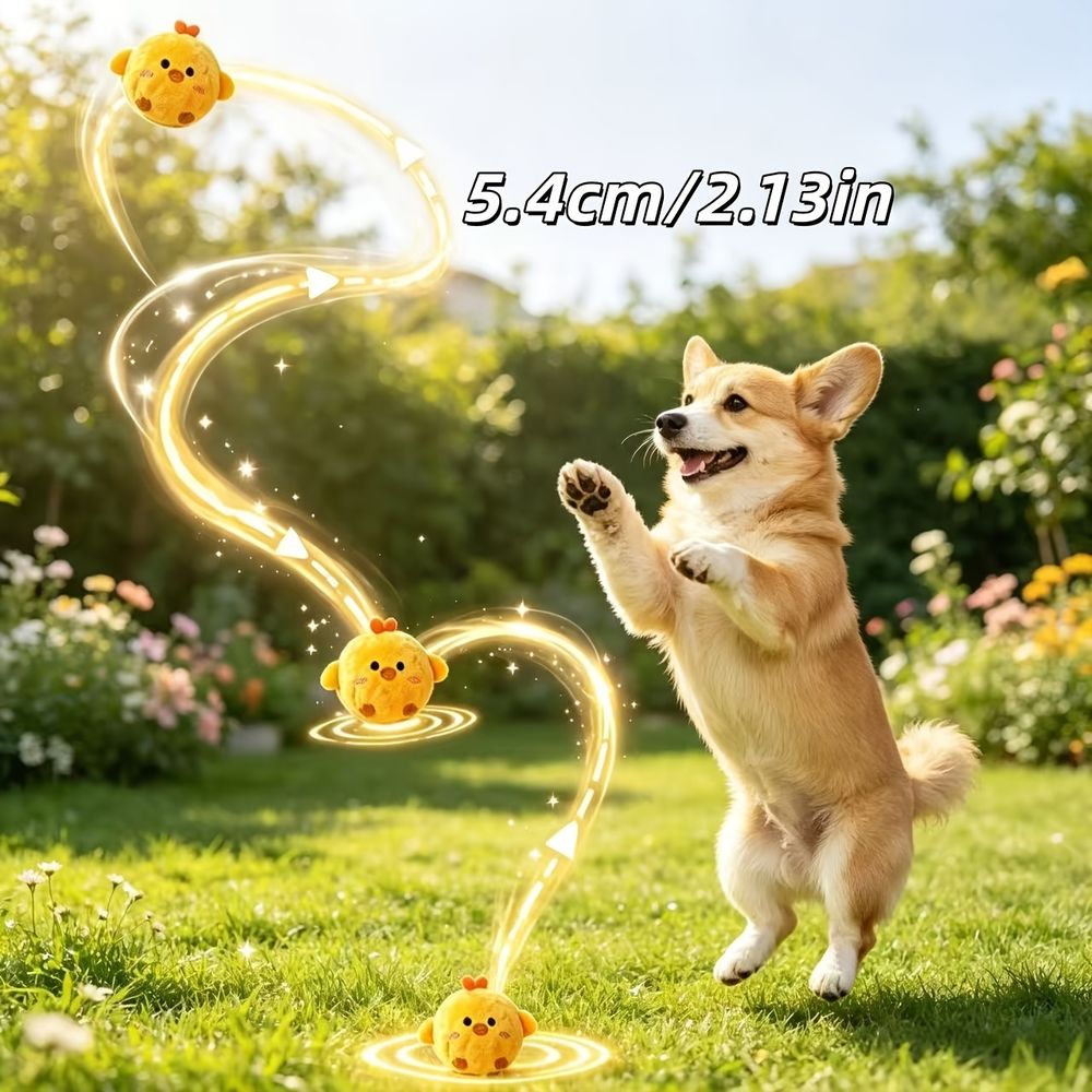 3pcs Interactive Bouncing Sound Toy Ball Set for Pets