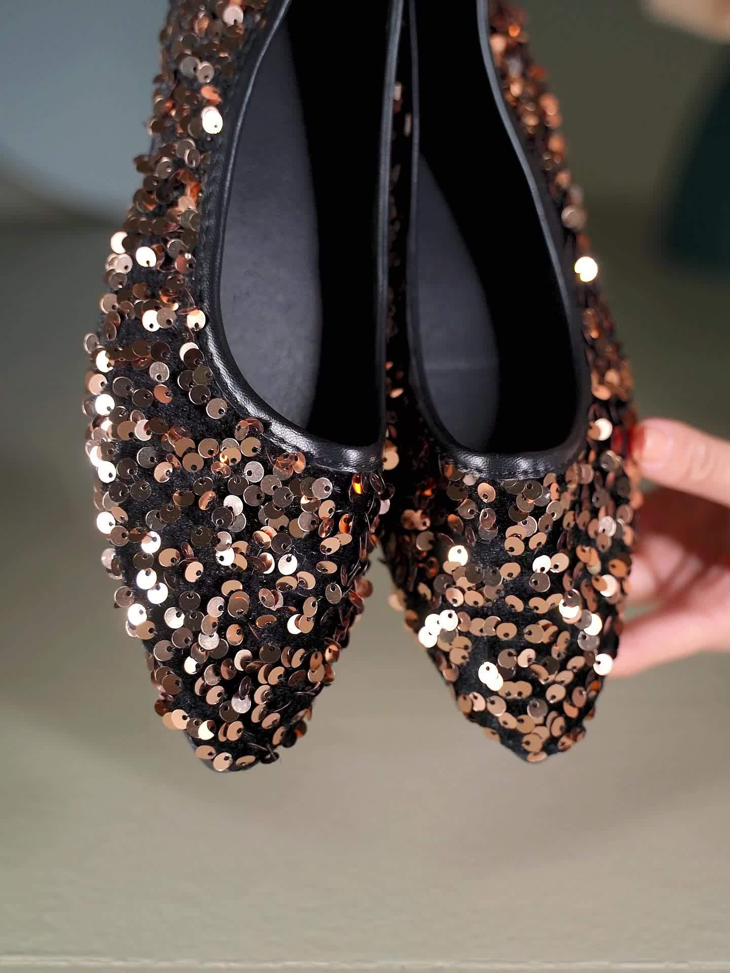 Sequin flats best sale