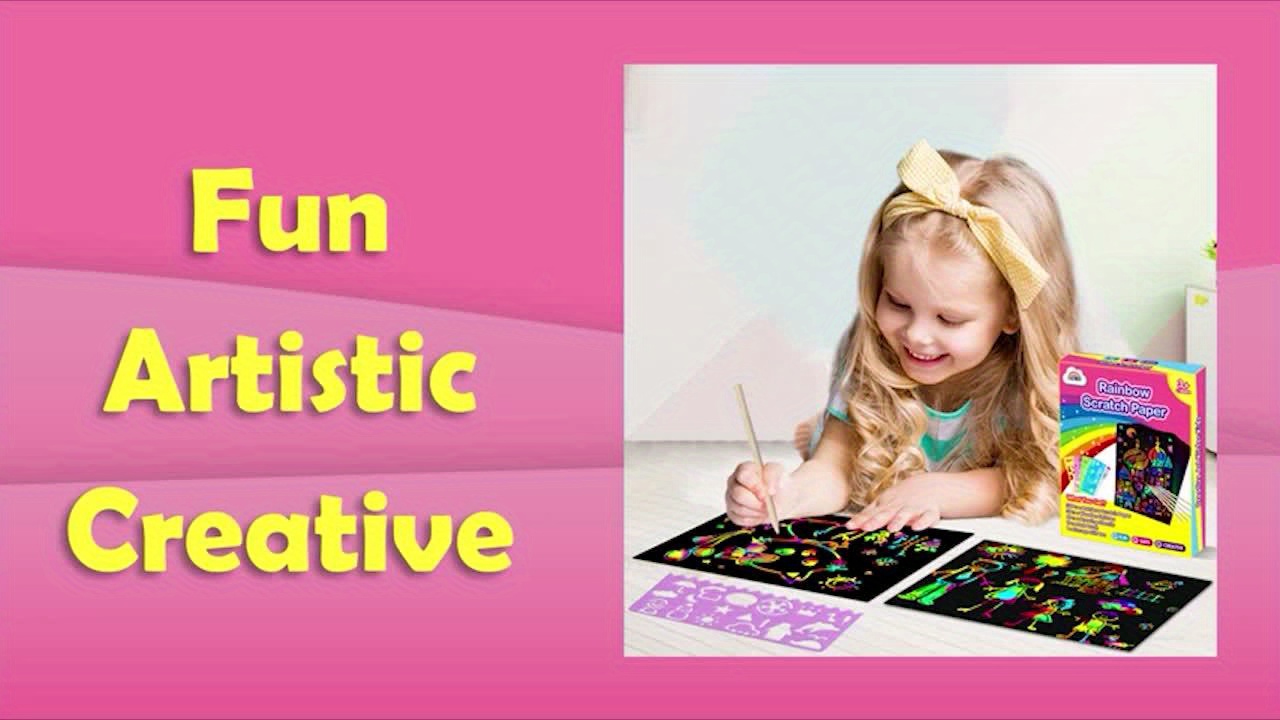 Rainbow Magic Scratch Paper Off Supplies Tools For - Temu