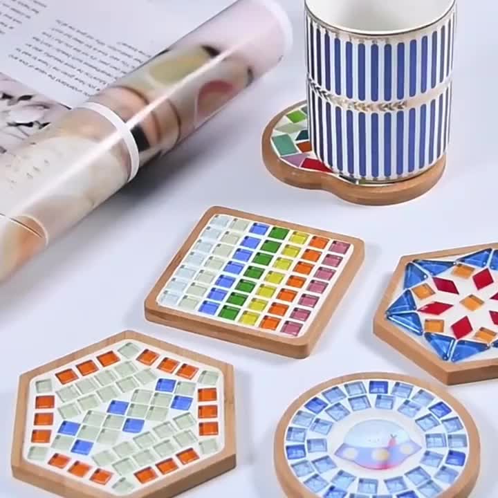 1pc DIY Mosaik Untersetzer Handgefertigter Untersetzer - Temu Germany