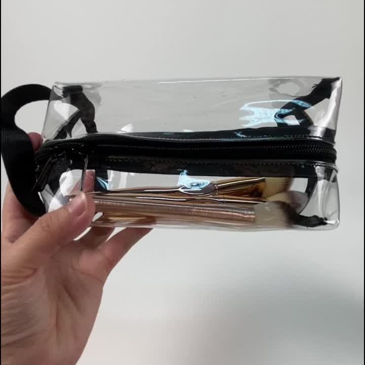 Clear Makeup Bag With Zipper Portable Makeup Bag - Temu