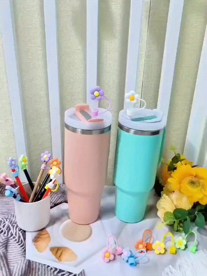 3PCS Straw Covers 8mm & 10mm, Cute Cat Straw Topper for Stanley Cups  Tumblers, Owl Silicone Straw Tips for Starbucks Straws Regular-Sized  Drinking Straws - Yahoo Shopping