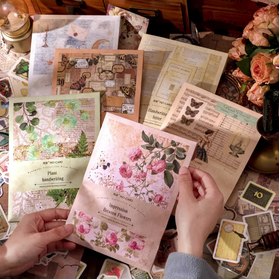 Vintage Scrapbook Paper Tags Journaling Supplies Kit - Temu