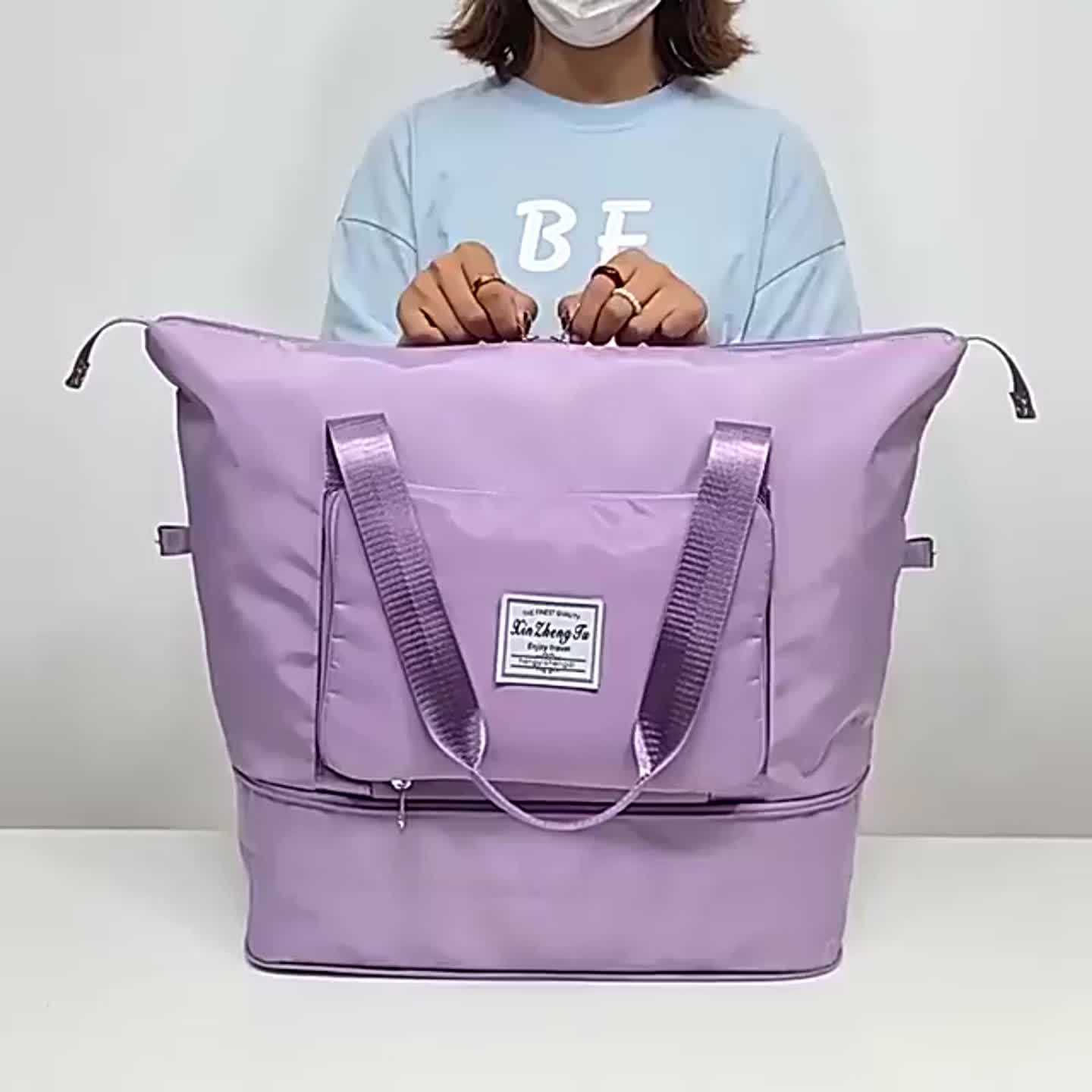  JYDBRT Bolsa de fitness de moda para mujer, impermeable, para  yoga, gimnasio, deporte, bolsa cruzada de gran capacidad, separación seca y  húmeda (color B, tamaño: como se muestra) : Deportes y