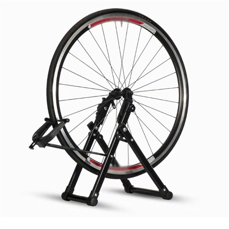 Lixada Bike Wheel Truing Stand - Foldable Rim Correction Tool For Mountain & Road Bikes, Durable Abs Material