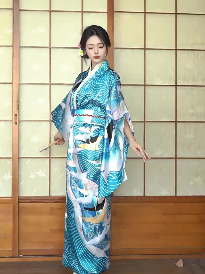 womens japanese traditional kimono spring summer smooth - Temu
