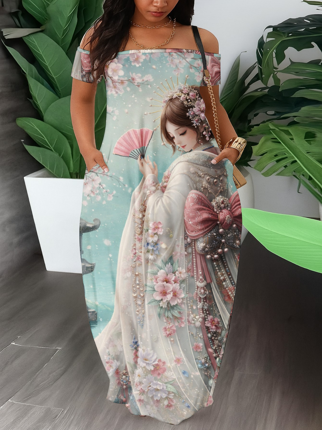 asian dress sold on Temu United States