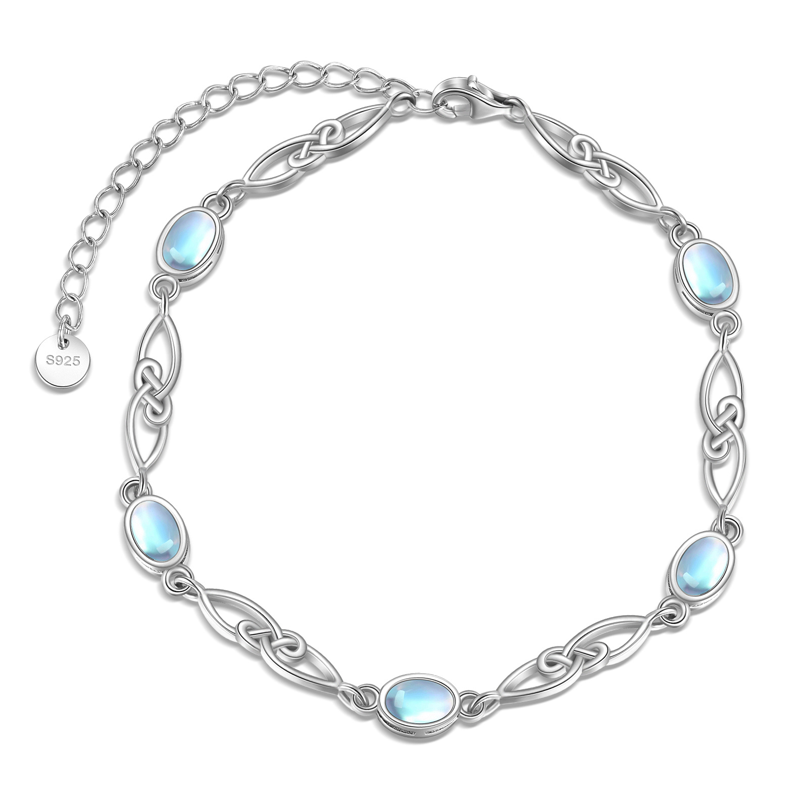 925 Sterling Silvery Bracelet For Casual Attire By Men And Women; Gift Box; Birthday Present; For