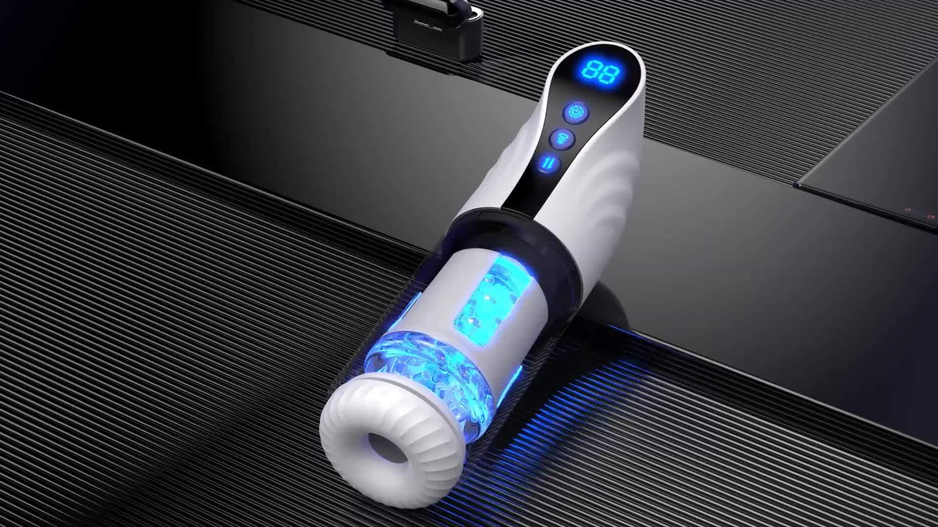 1pc Automatic Sucking Male Masturbator, 3 In 1 Male Stroker With 10 Vibration & 4 Suction & One-Click Climax, Adult Sex Toy With 360°-Wraparound-Airbags, Blowjob Toy Mens Adult Male Sex Toys For Men - Image 12
