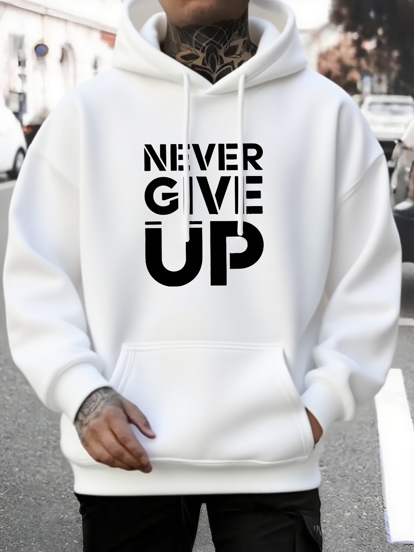 NEVER GIVE UP Hoodie