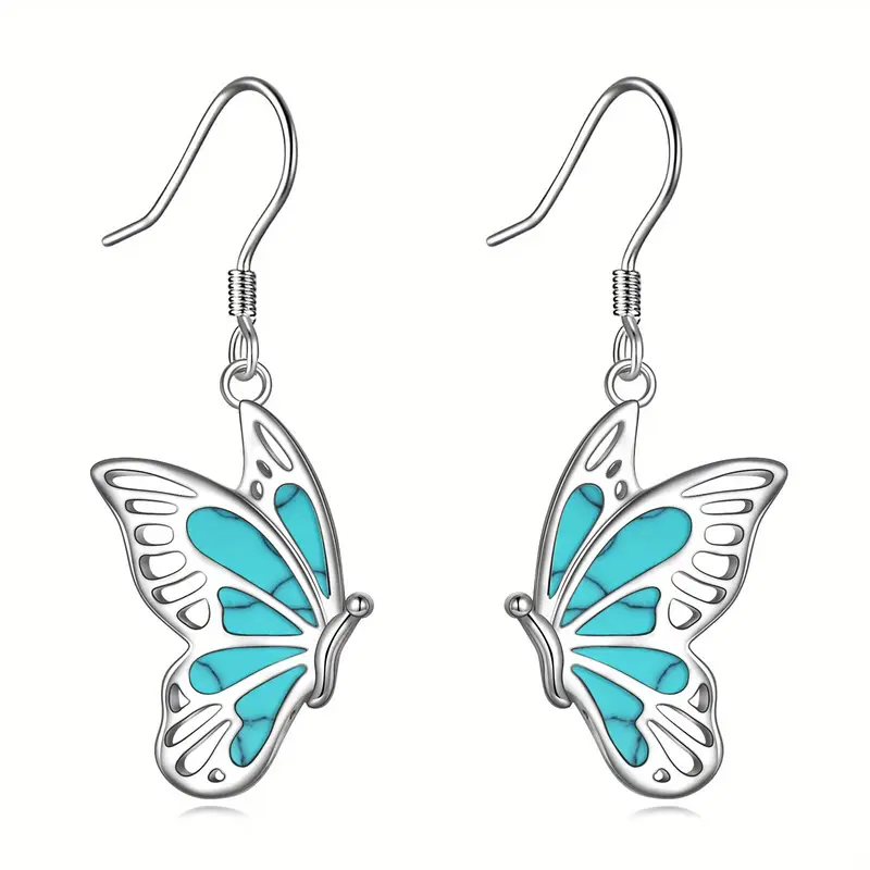 yfn   earring for women sterling silver abalone   drop earring jewelry birthday gift for mom hypoallergenic turquoise Product details 1
