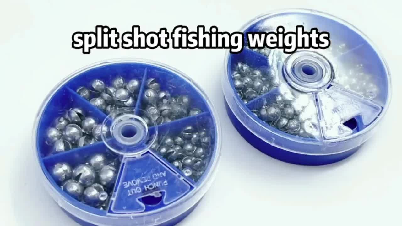 Fishing Weights Sinkers, 230pcs/107pcs Lead Split Shot Weights, Removable  Round Fishing Sinkers, Fishing Supplies