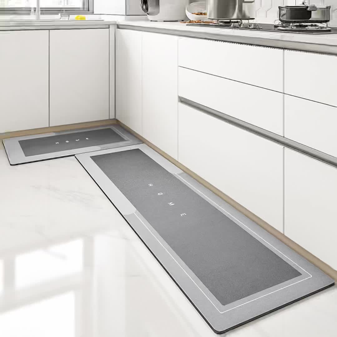 Anti-fatigue Non-slip Kitchen Floor Mat - Waterproof, Dirt-resistant,  Machine Washable, Perfect For Laundry, Bathroom, And Living Room - Enhance  Room Decor - Temu