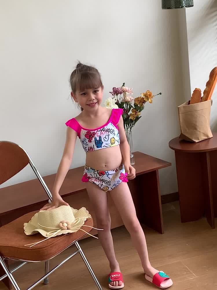 Bikini niña estampado Savage