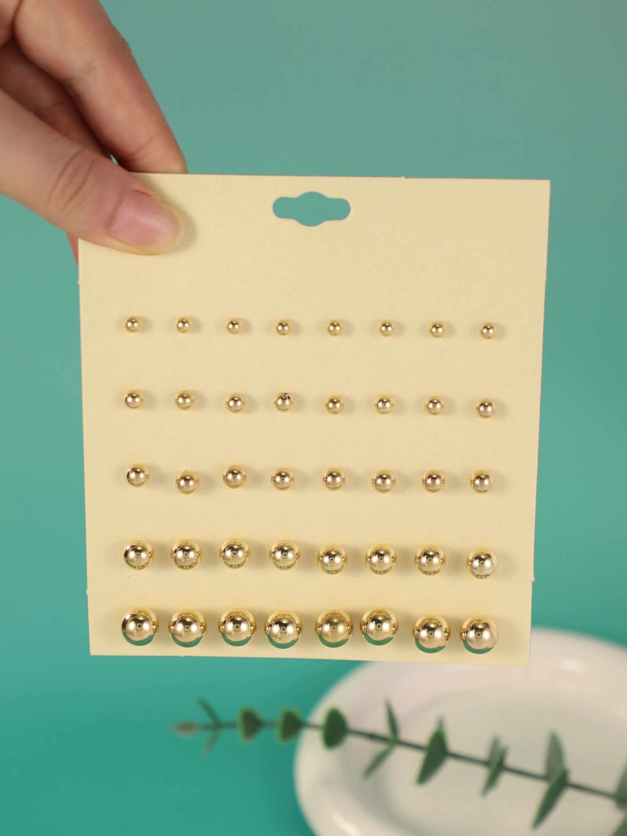 Stylish Minimalist CCB Women's Earrings Set