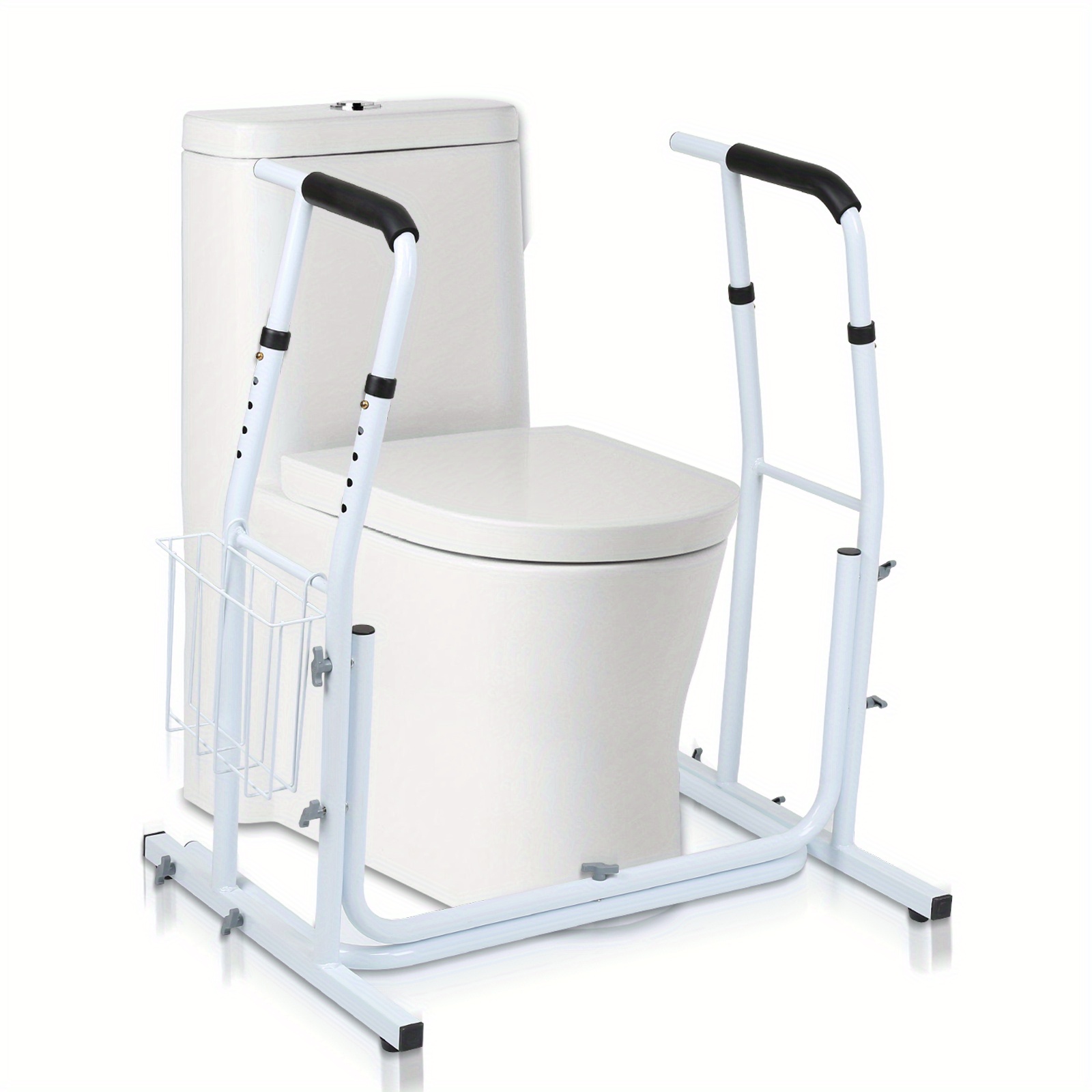 Toilet Support, Standing Aid, Height-adjustable Support, Mobile Standing Aid, Sturdy And Toilet Standing Aid For The Elderly, Suitable For Bathrooms, Toilets