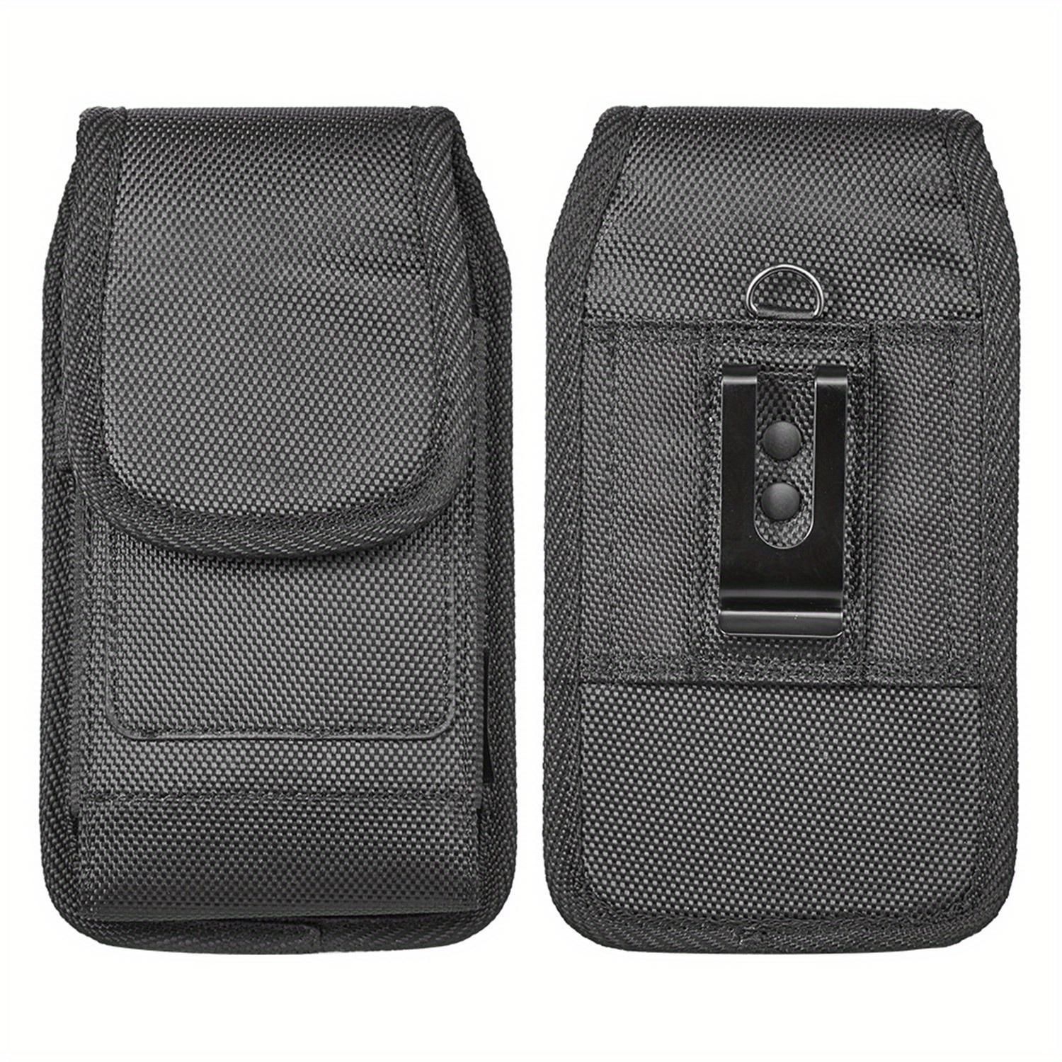 TEMU Phone Case: Large Nylon Pouch For 6.3 Inch Phone, With Slots, For Iphone 16 Pro 15 14 13 12, Galaxy S25, S24, S23, S22 Moto G Belt Holder For
