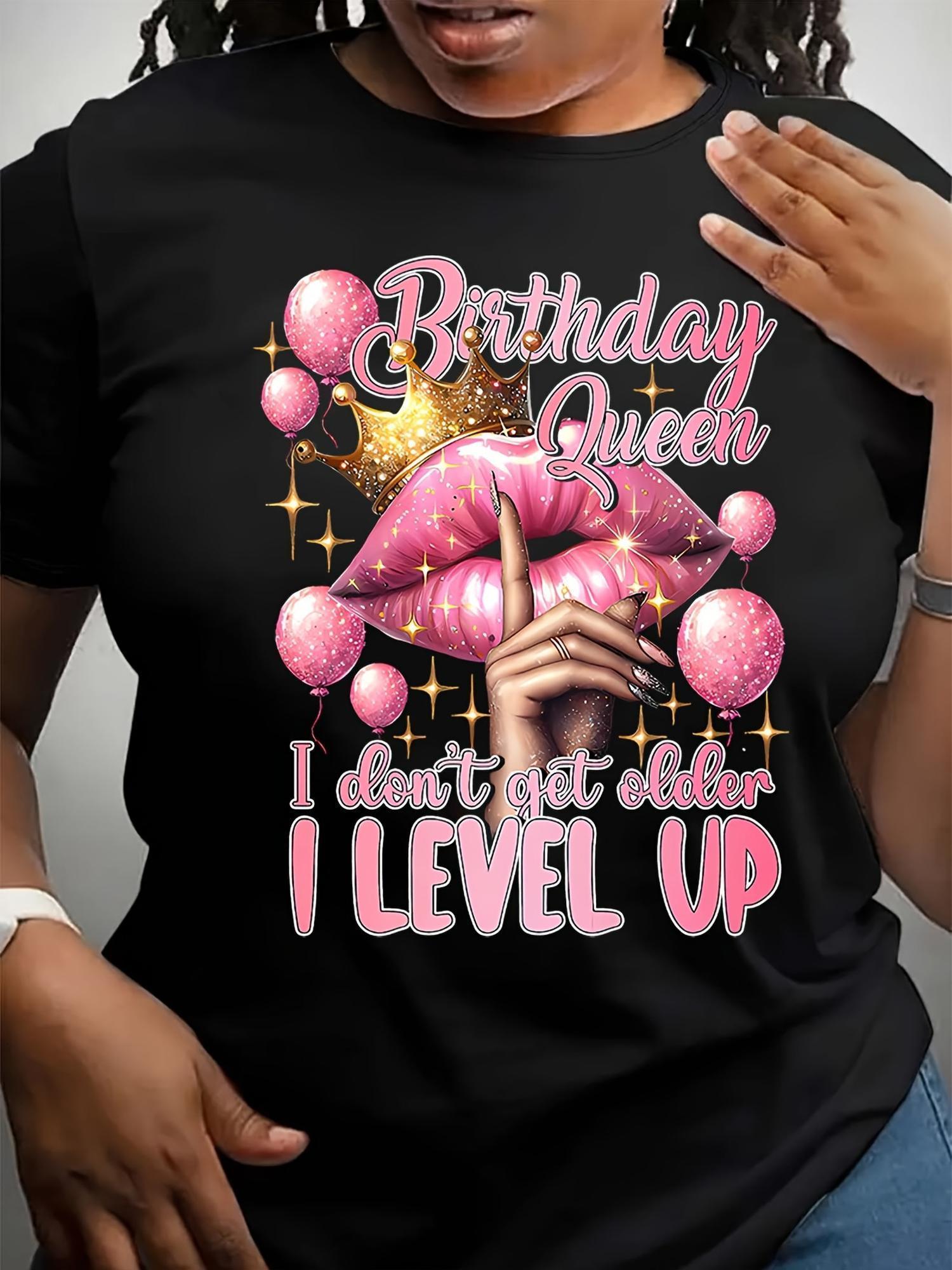 birthday shirts women sold on Temu United States