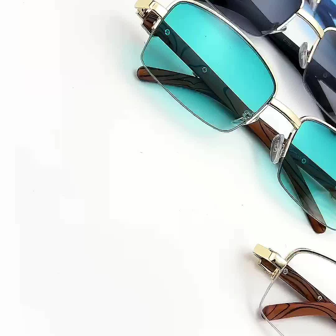 2023 Retro Square Sunglasses For Men/women Fashion Small Frame Polygon Sun Glasses  Vintage Metal Outdoor Driving Eyewear Xinmu