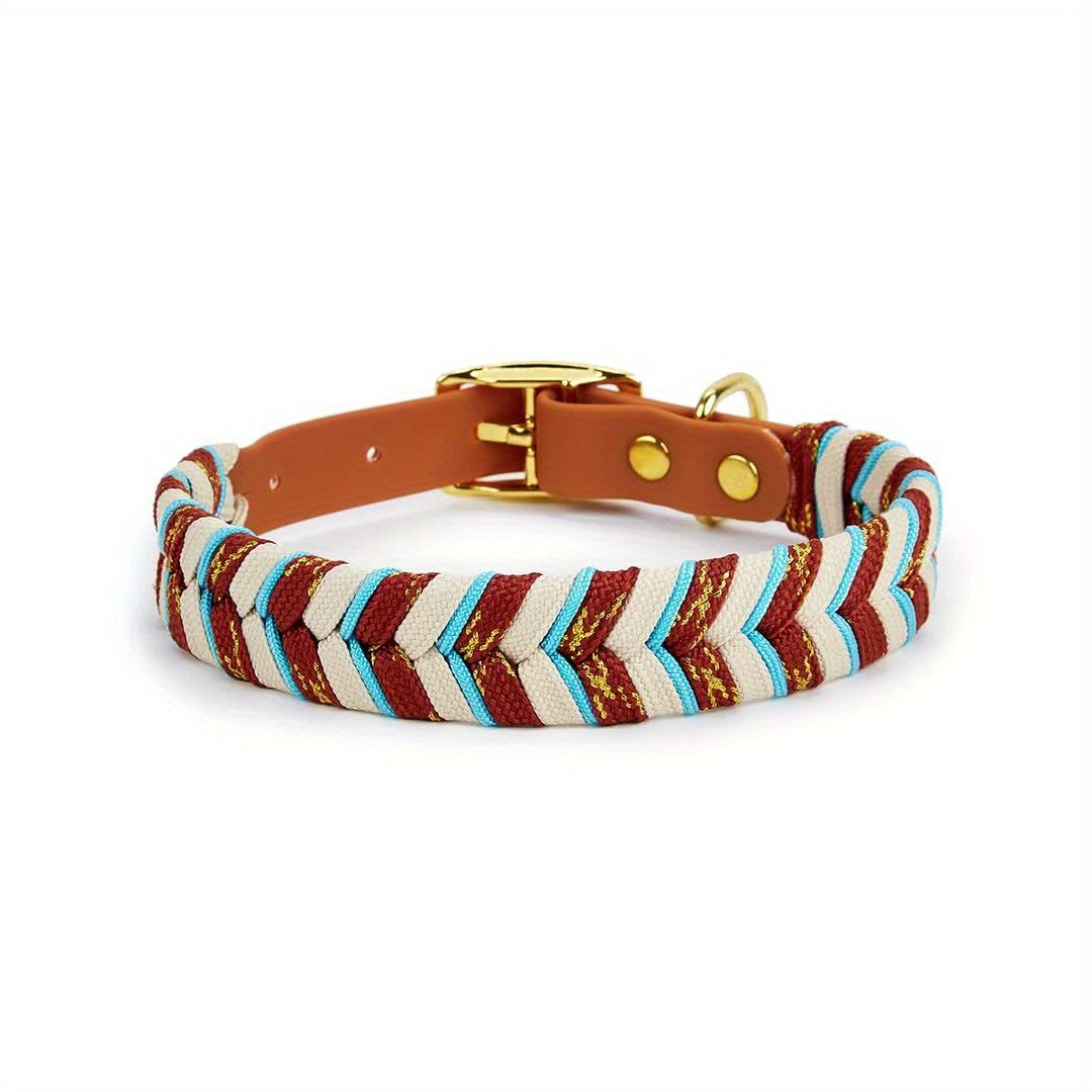 Handcrafted PVC Dog Collar with Metal Buckle, Adjustable
