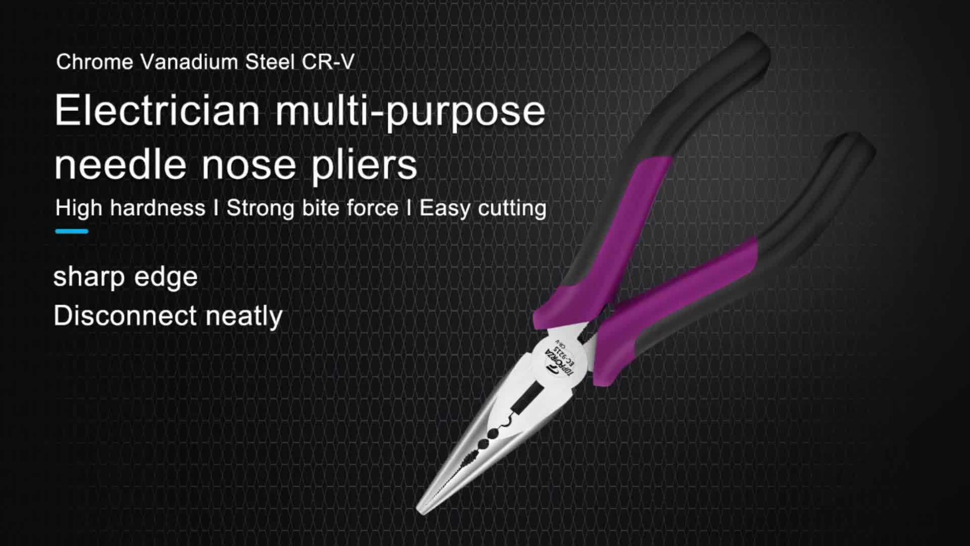 CRV Multifunctional Diagonal Plier Needle Nose Pliers Electrician