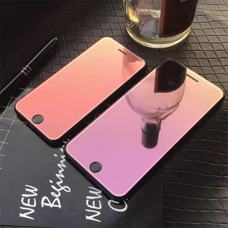 iPhone 7+ /8+ Case - Color Gradient Tempered Glass Back