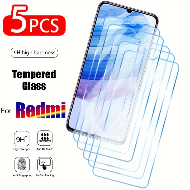 1-5PCS Front Protective Film For Xiaomi Redmi 12 /5G Glass Screen Protector  Redmi 12 C 9C 10C 12C Tempered Glass Redmi Note 12S 12 Pro Plus Pelicula