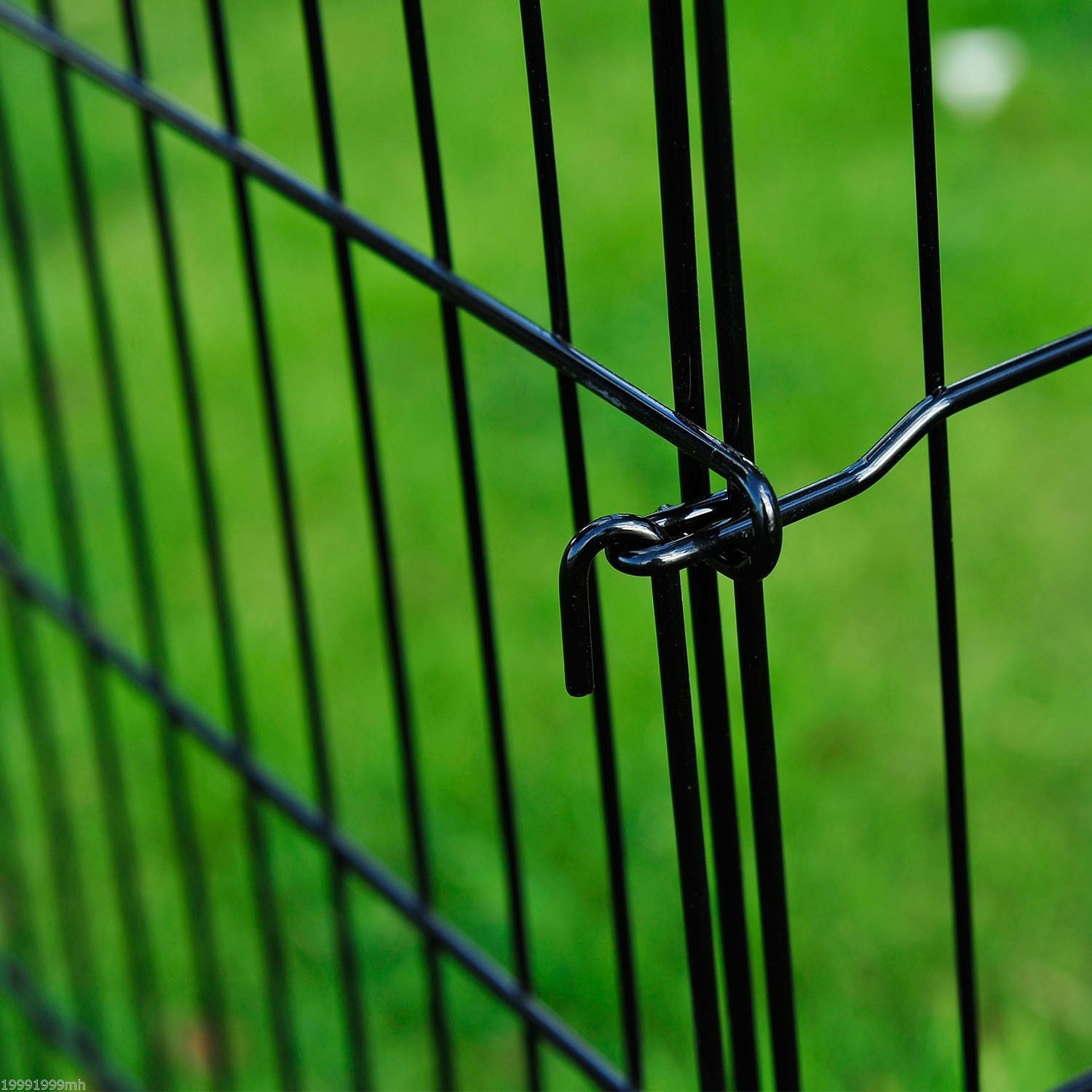 PawHut Dog Playpen Puppy Play Pen, Pet Exercise Fences for Outside Indoor, Foldable Dog Kennel, 30''H