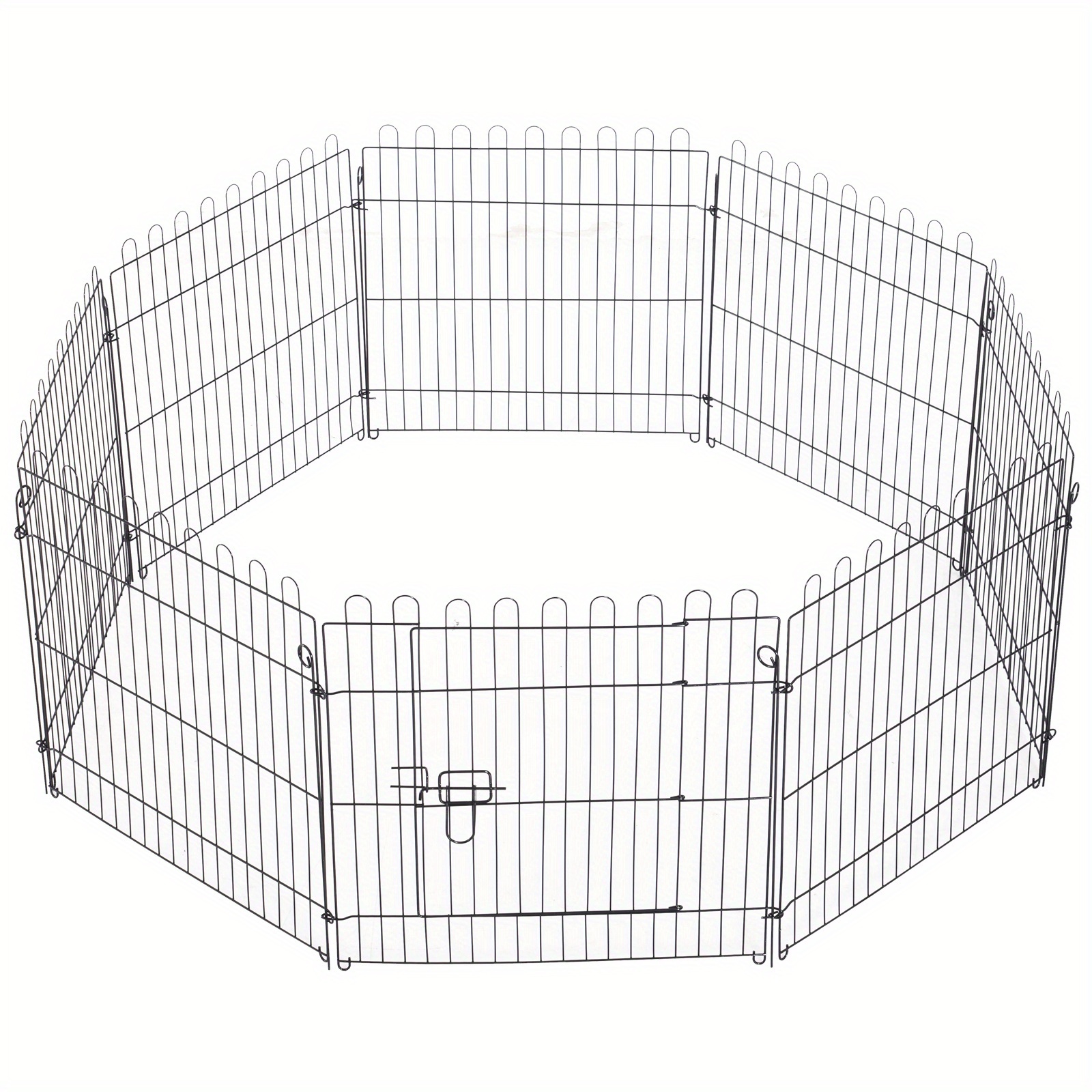 PawHut Dog Playpen Puppy Play Pen, Pet Exercise Fences for Outside Indoor, Foldable Dog Kennel, 30''H