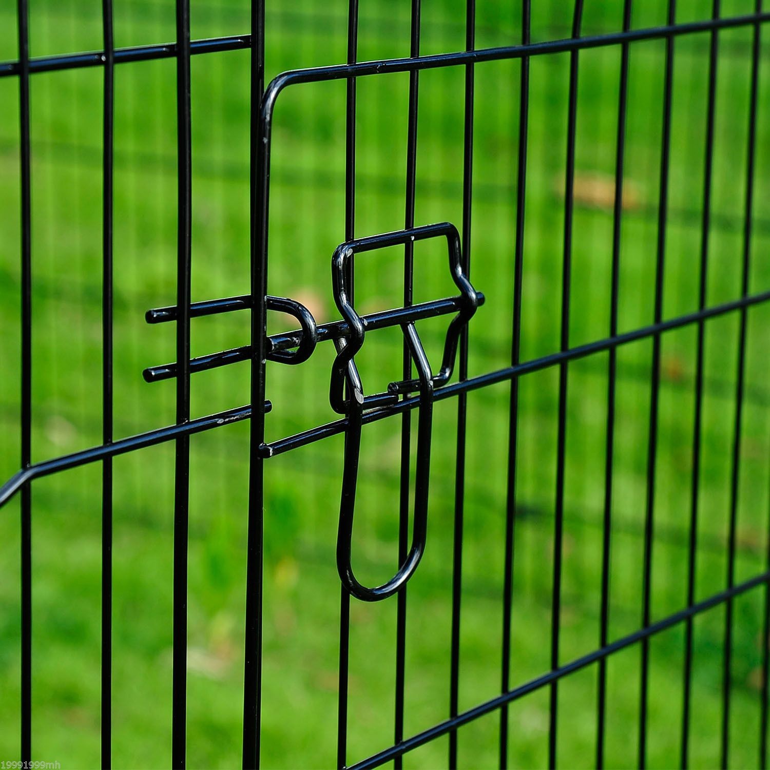 PawHut Dog Playpen Puppy Play Pen, Pet Exercise Fences for Outside Indoor, Foldable Dog Kennel, 30''H