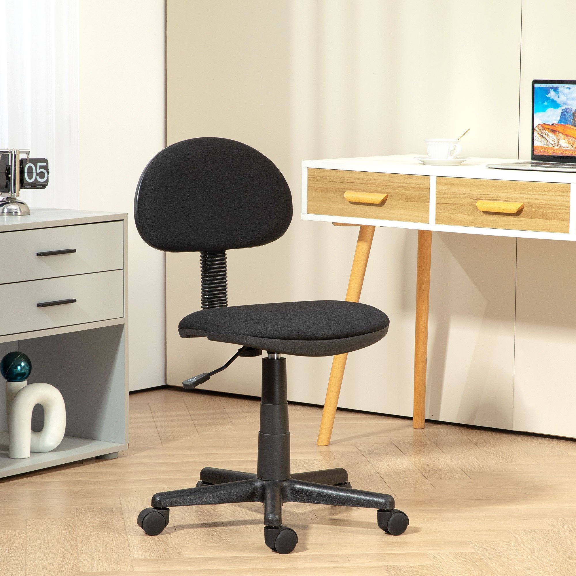 TEMU de accoudoirs HOMCOM, de bureau hauteur réglable, roulettes pivotantes à 360°, bas pour