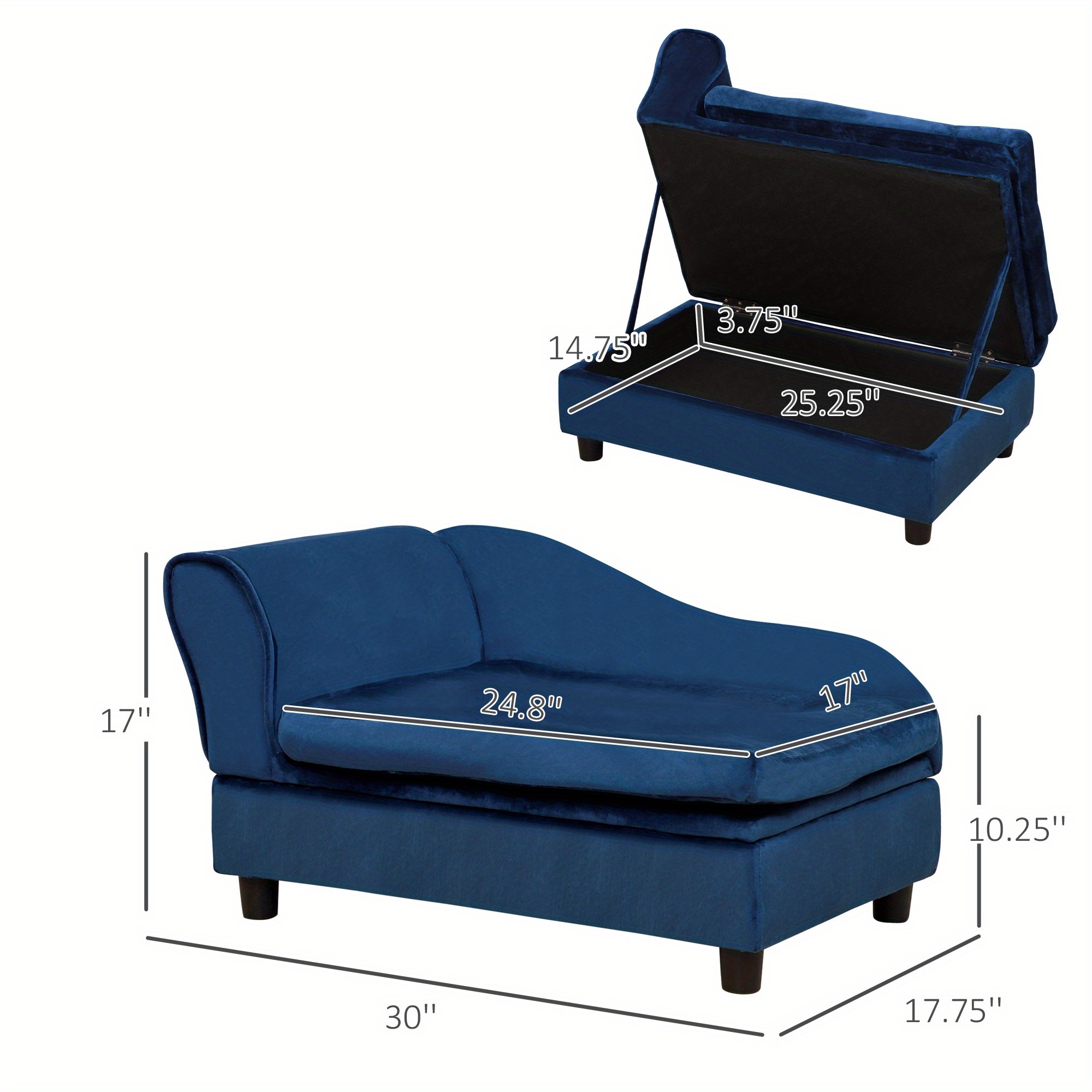 Dog Bed with Hidden Storage