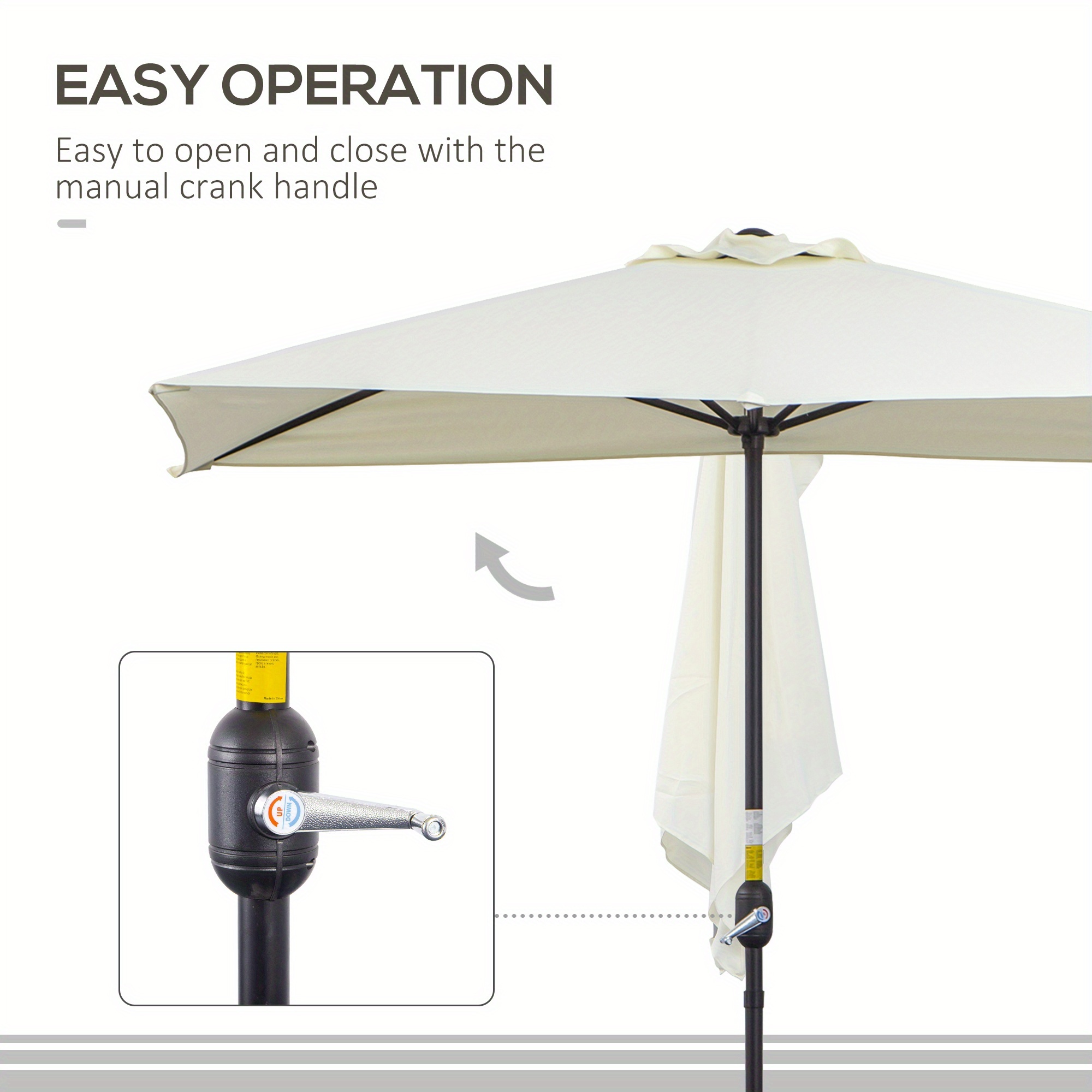 beige patio umbrella replacement canopy home depot Cubilan 9 ft. Patio Umbrella Replacement Canopy Market Umbrella Top Fit Outdoor  Umbrella Canopy (Red) B07L2PZQ9C