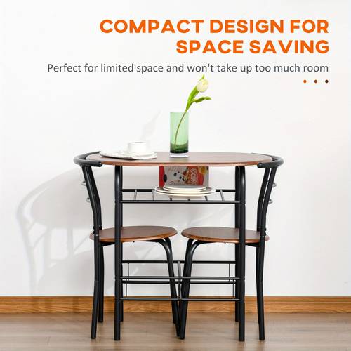 3 piece dining table set oval kitchen table and 2 chairs small breakfast table set with metal frame built in wine rack for small space dining room living room 31 5 x 20 5 x 29 9