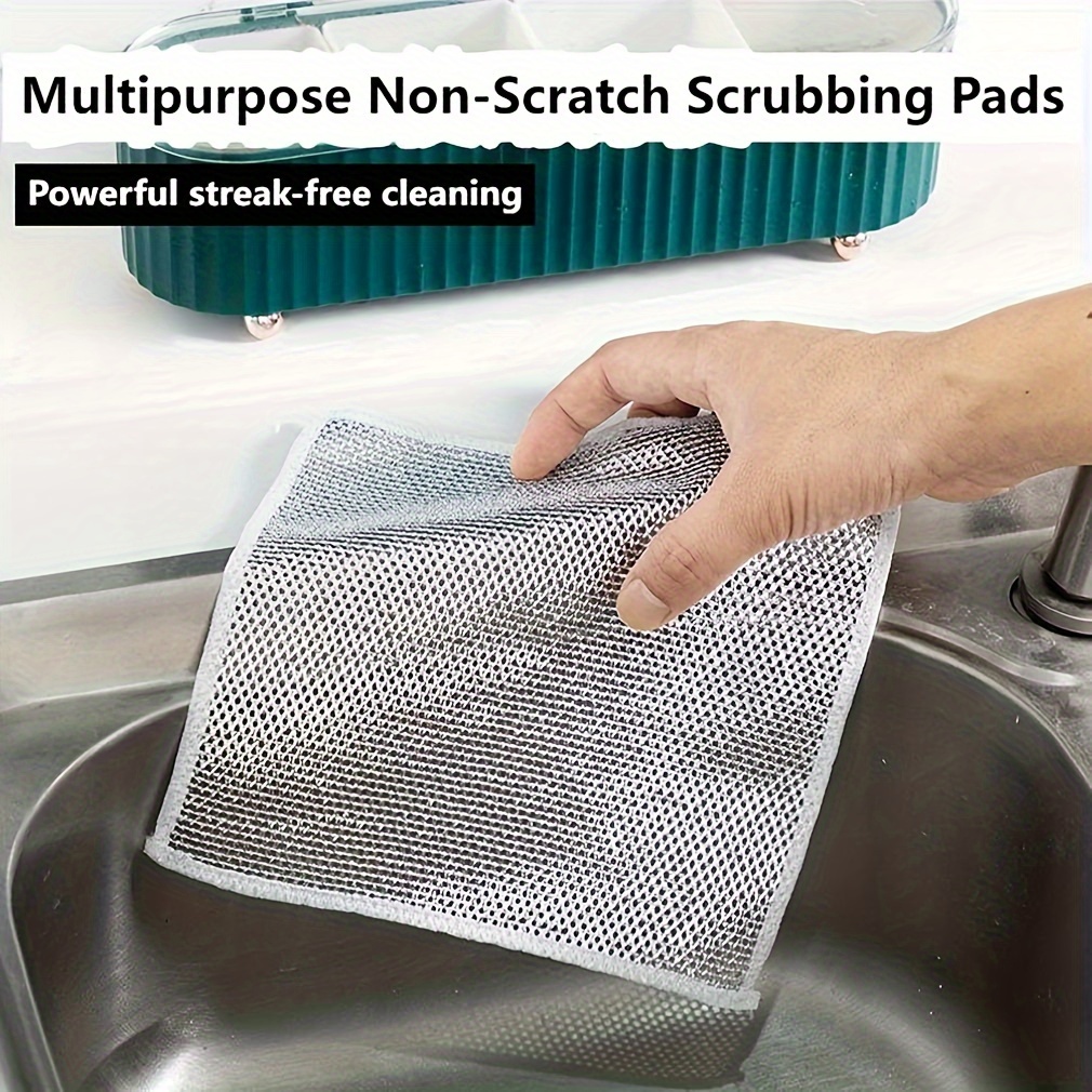 Gray One Day Scrubber - No Odor Dishcloths for Washing Utensils, Cookware,  & Cooktop – Multipurpose Lint Free