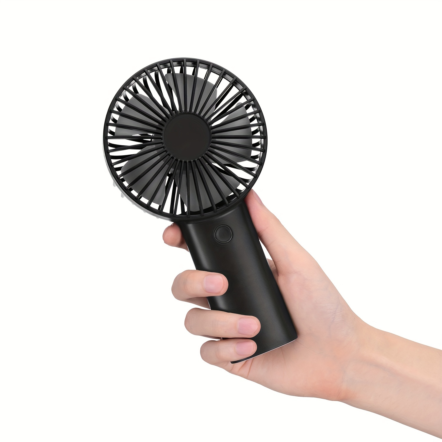 1pc portable handheld fan 4400mah battery operated rechargeable personal fan 6 15 hours working time for outdoor activities summer gift for men women details 1