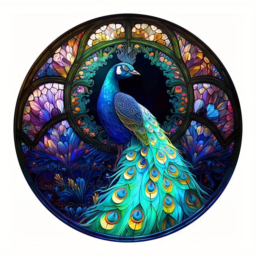 5d Large Diamond Painting Kits Peacock Diamond Painting Kits - Temu