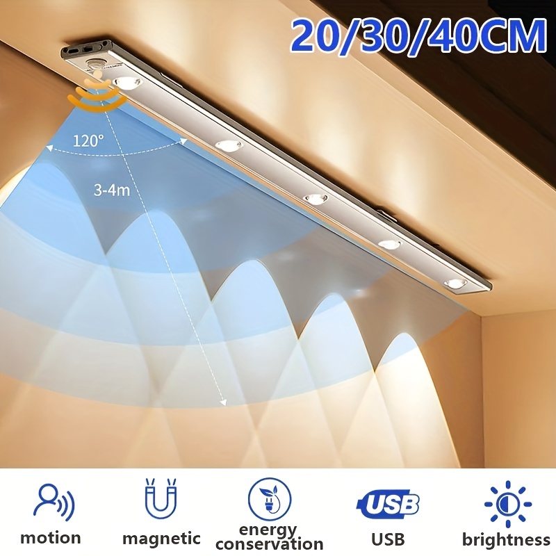 Lumière LED sans fil intelligente pour cuisine, lampes à intensité variable  sous les meubles, chambre à