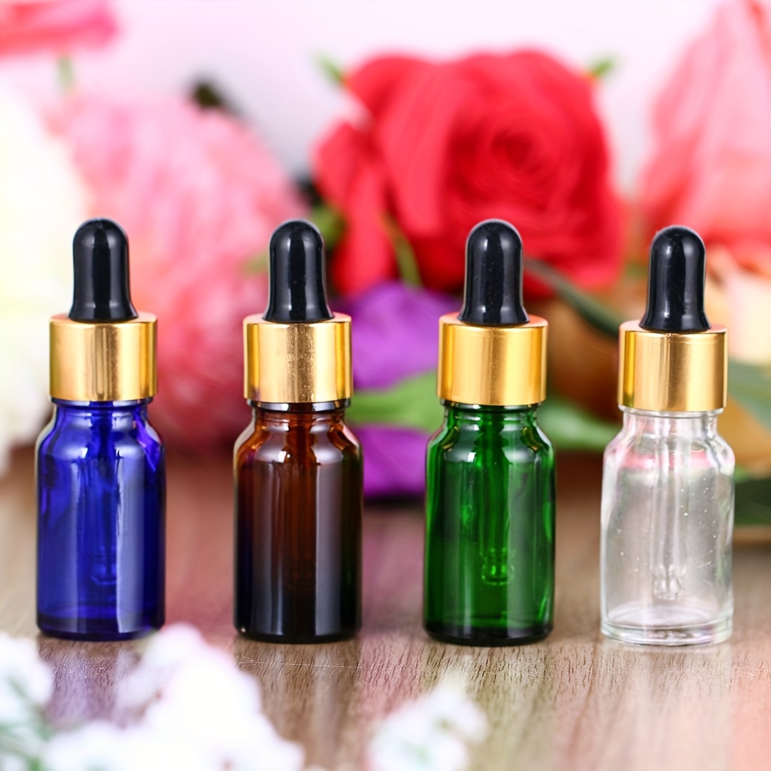 Leak proof Glass Bottles With Essential Oil Dropper And - Temu