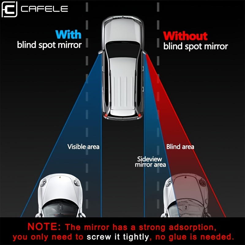 2 PCS Auto Blind Spot Spiegel Konvex Rückspiegel Zubehör Ultradünne  Weitwinkel Runde Glas Für Fahrzeug Auto SUV reverse - AliExpress
